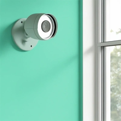 Dover vivint camera facing a window